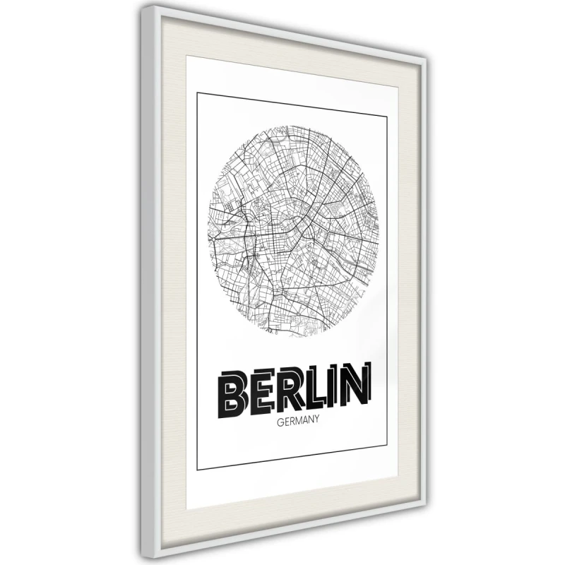 Plakat - Plan miasta: Berlin (okrągły)