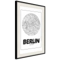 Plakat - Plan miasta: Berlin (okrągły)