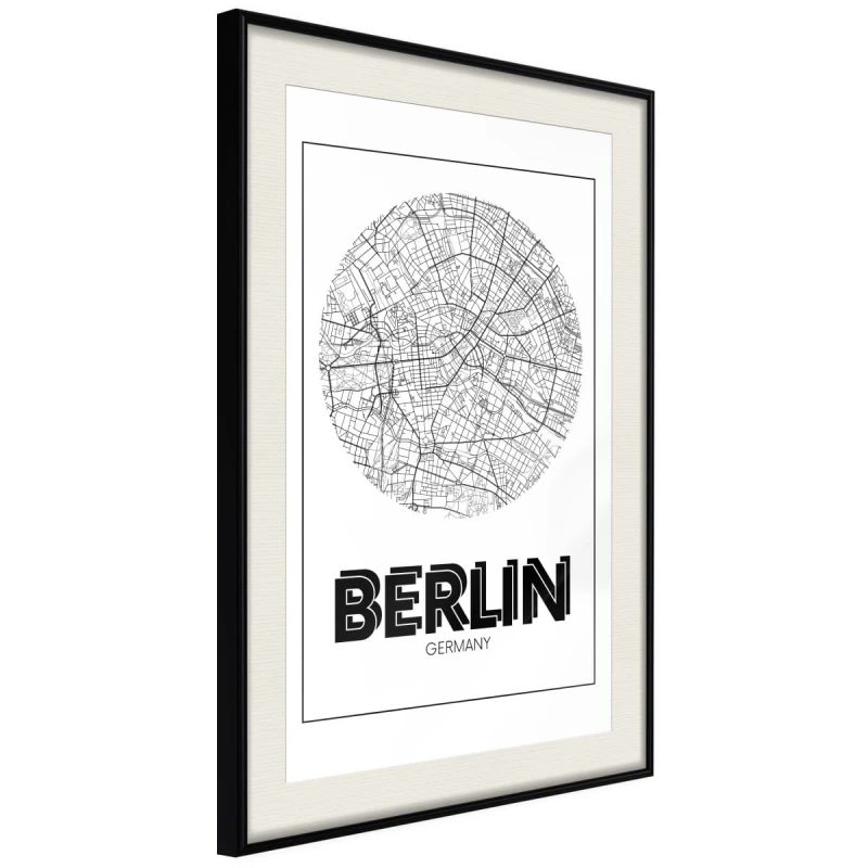 Plakat - Plan miasta: Berlin (okrągły)