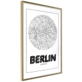 Plakat - Plan miasta: Berlin (okrągły)