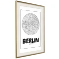 Plakat - Plan miasta: Berlin (okrągły)