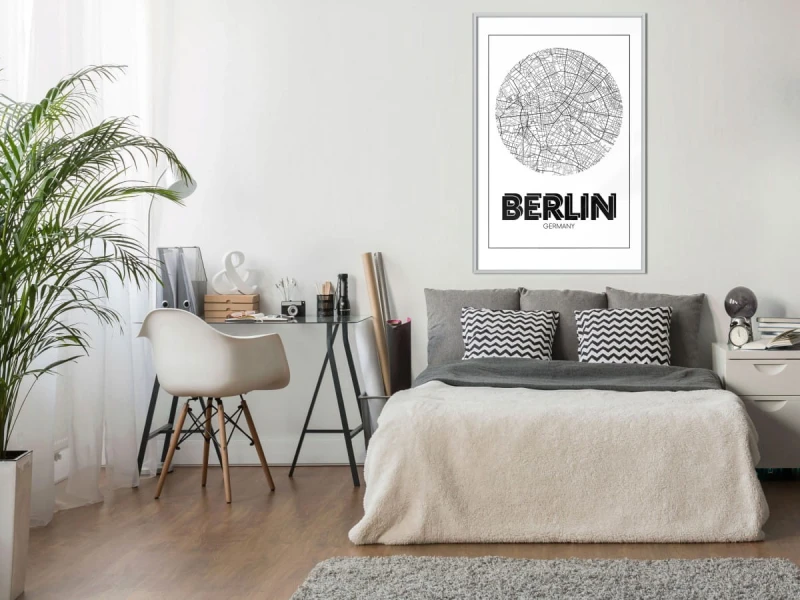 Plakat - Plan miasta: Berlin (okrągły)