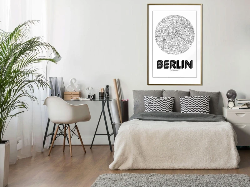 Plakat - Plan miasta: Berlin (okrągły)