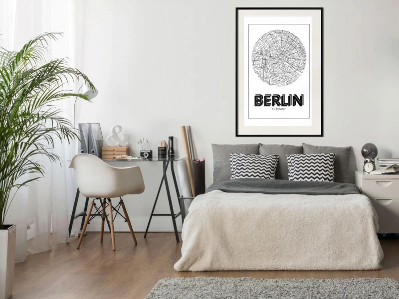 Plakat - Plan miasta: Berlin (okrągły)