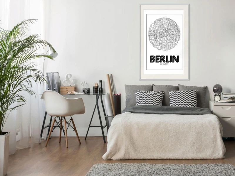 Plakat - Plan miasta: Berlin (okrągły)