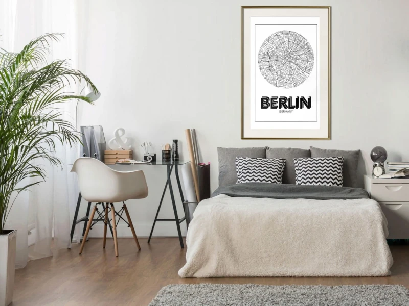 Plakat - Plan miasta: Berlin (okrągły)