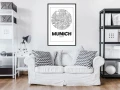 Plakat - Plan miasta: Monachium (okrągły)