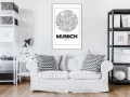 Plakat - Plan miasta: Monachium (okrągły)