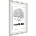 Plakat - Plan miasta: Hamburg (okrągły)