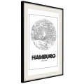 Plakat - Plan miasta: Hamburg (okrągły)
