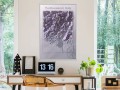 Plakat - Mapa reliefowa: Północno-wschodnie Włochy