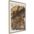 Plakat - Mapa reliefowa: Alpy Graickie