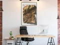 Plakat - Mapa reliefowa: Alpy Graickie