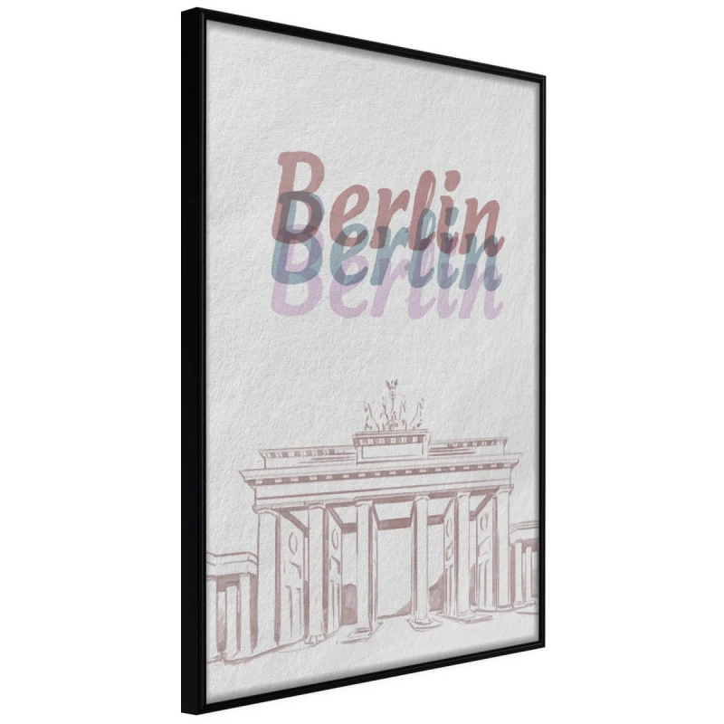 Plakat - Pastelowy Berlin