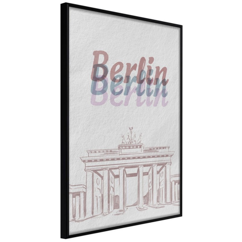 Plakat - Pastelowy Berlin
