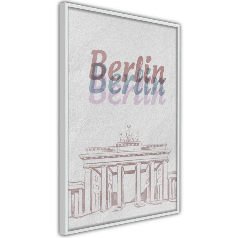 Plakat - Pastelowy Berlin
