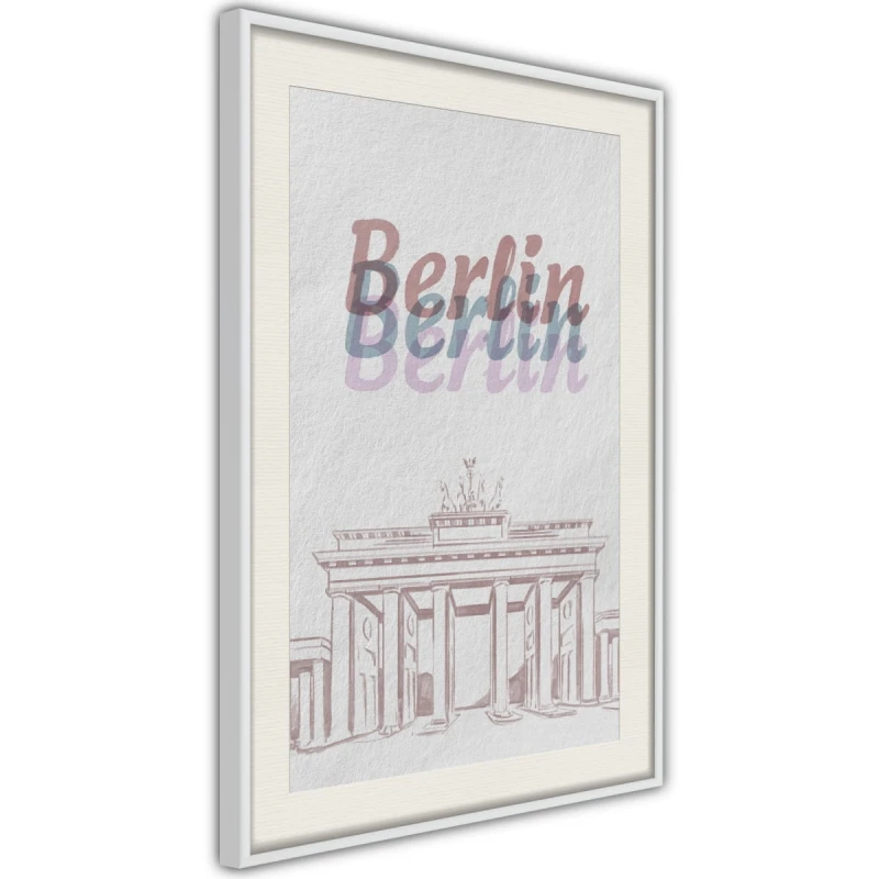 Plakat - Pastelowy Berlin