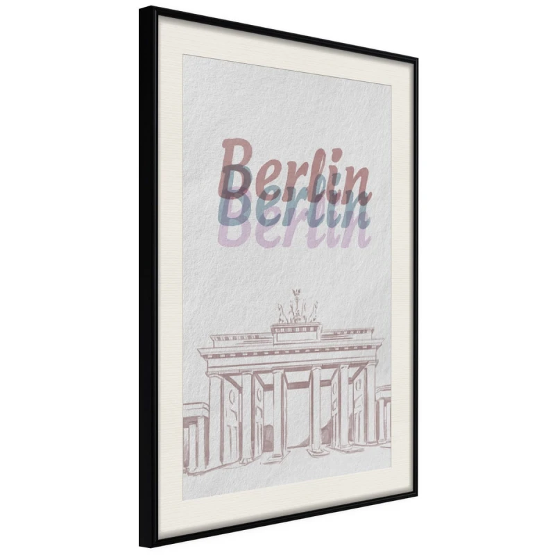 Plakat - Pastelowy Berlin