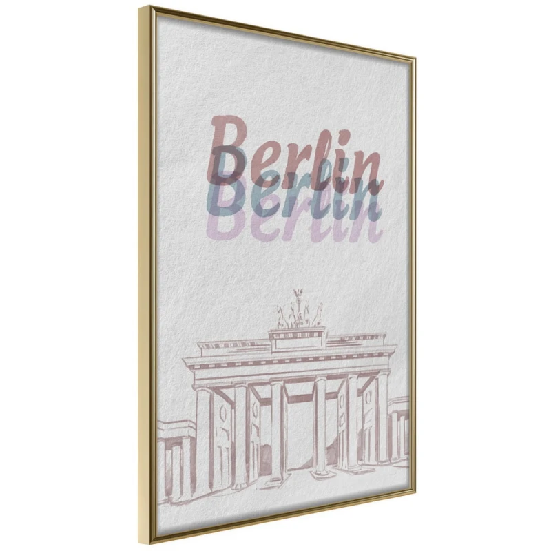 Plakat - Pastelowy Berlin