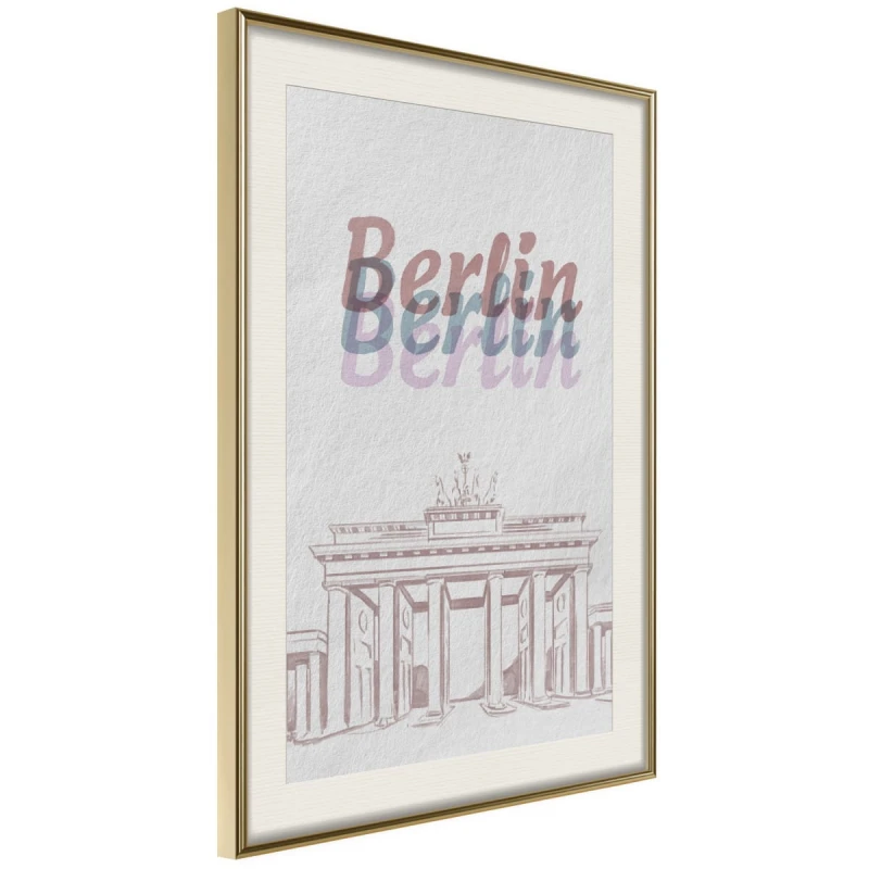 Plakat - Pastelowy Berlin