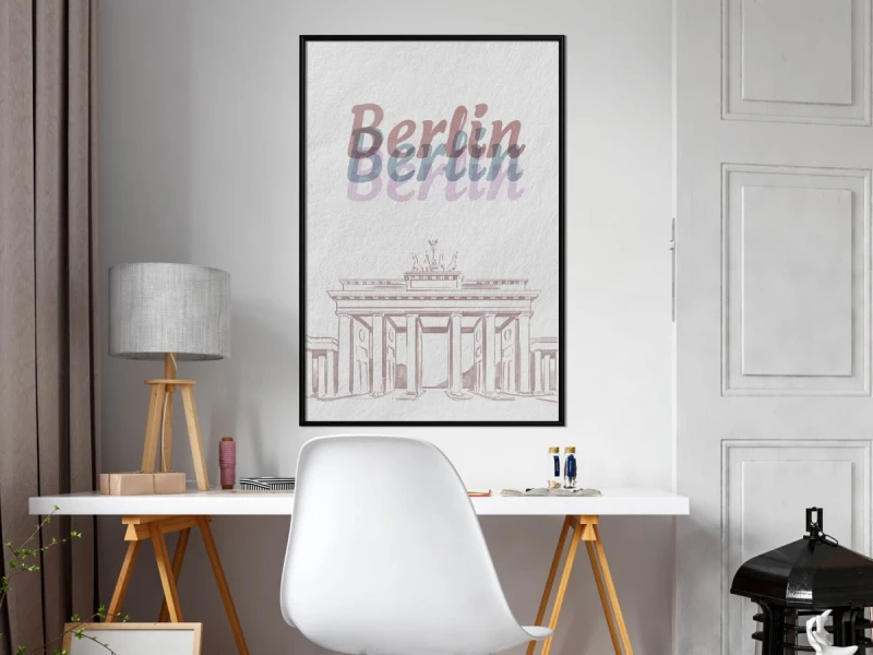 Plakat - Pastelowy Berlin
