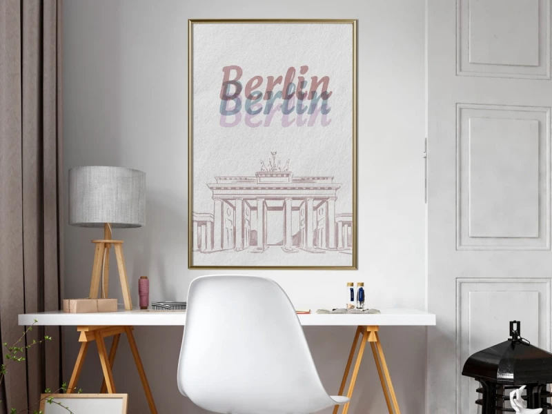 Plakat - Pastelowy Berlin