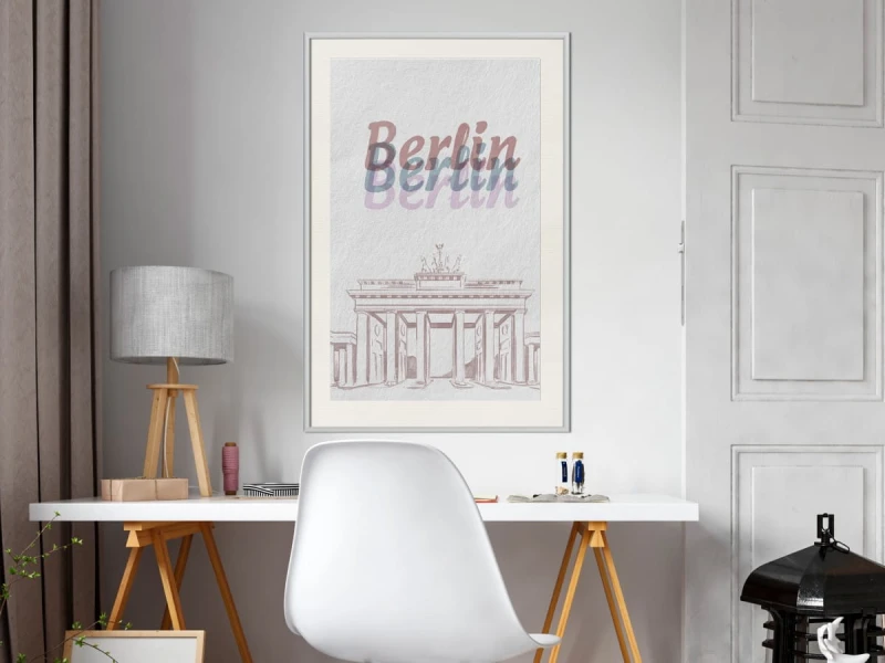 Plakat - Pastelowy Berlin