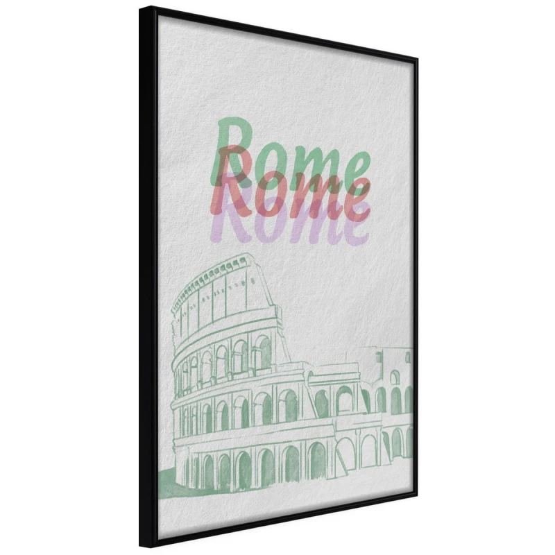 Plakat - Pastelowy Rzym
