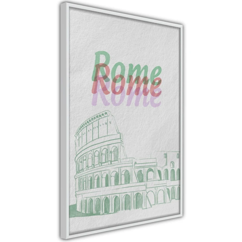 Plakat - Pastelowy Rzym