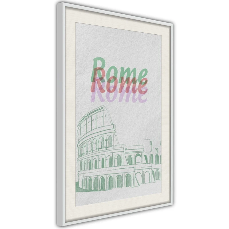 Plakat - Pastelowy Rzym