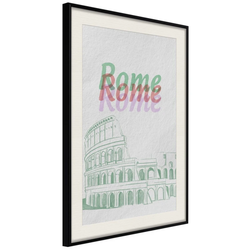 Plakat - Pastelowy Rzym