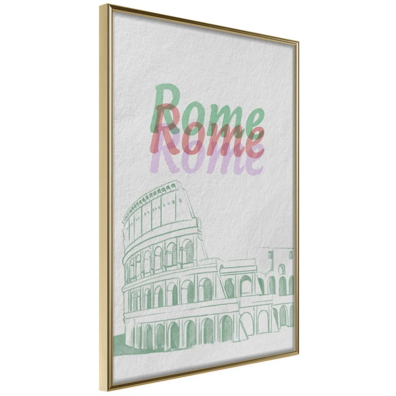 Plakat - Pastelowy Rzym