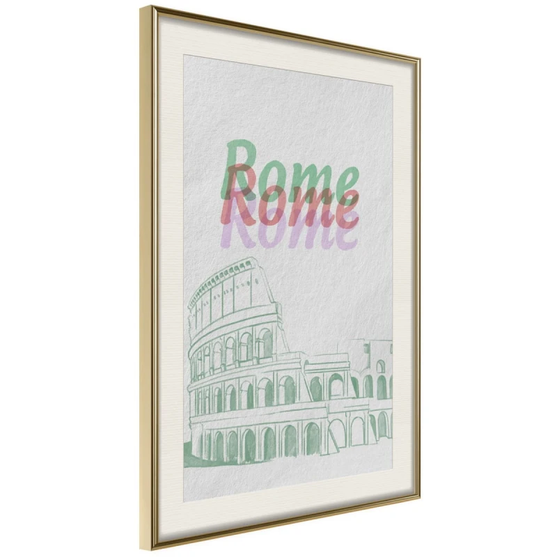Plakat - Pastelowy Rzym