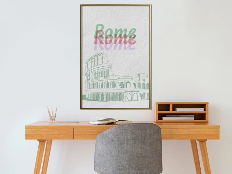 Plakat - Pastelowy Rzym