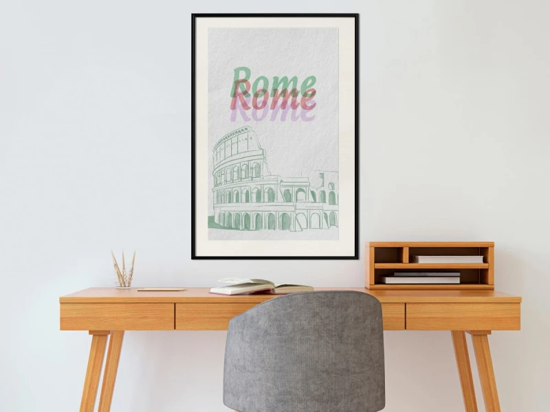 Plakat - Pastelowy Rzym