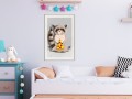 Plakat - Szop jedzący pizzę