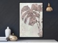 Plakat - Zdobiona monstera