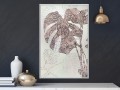 Plakat - Zdobiona monstera