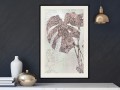 Plakat - Zdobiona monstera