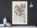 Plakat - Zdobiona monstera