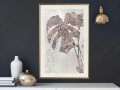 Plakat - Zdobiona monstera