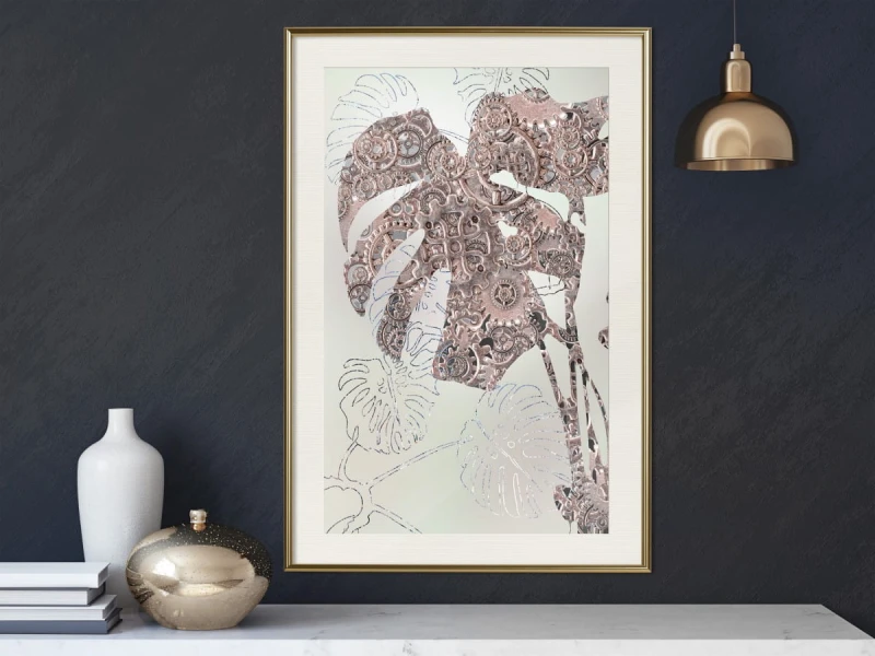 Plakat - Zdobiona monstera