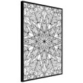 Plakat - Bezbarwna mandala