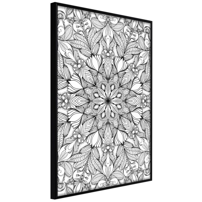 Plakat - Bezbarwna mandala