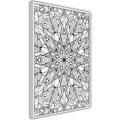 Plakat - Bezbarwna mandala