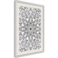 Plakat - Bezbarwna mandala
