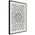 Plakat - Bezbarwna mandala