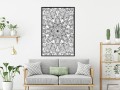 Plakat - Bezbarwna mandala