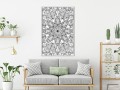 Plakat - Bezbarwna mandala