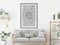 Plakat - Bezbarwna mandala